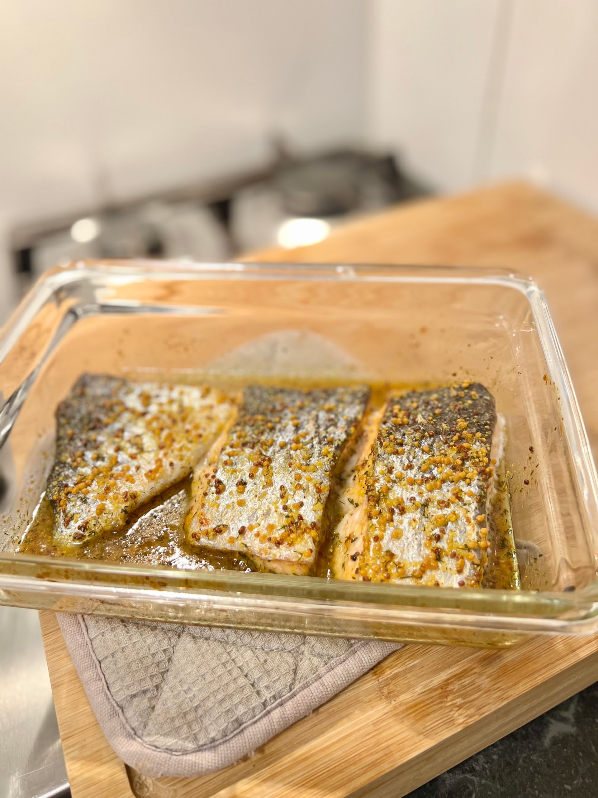 Faithlovesfood.nl - Zalm in honing-mosterd saus