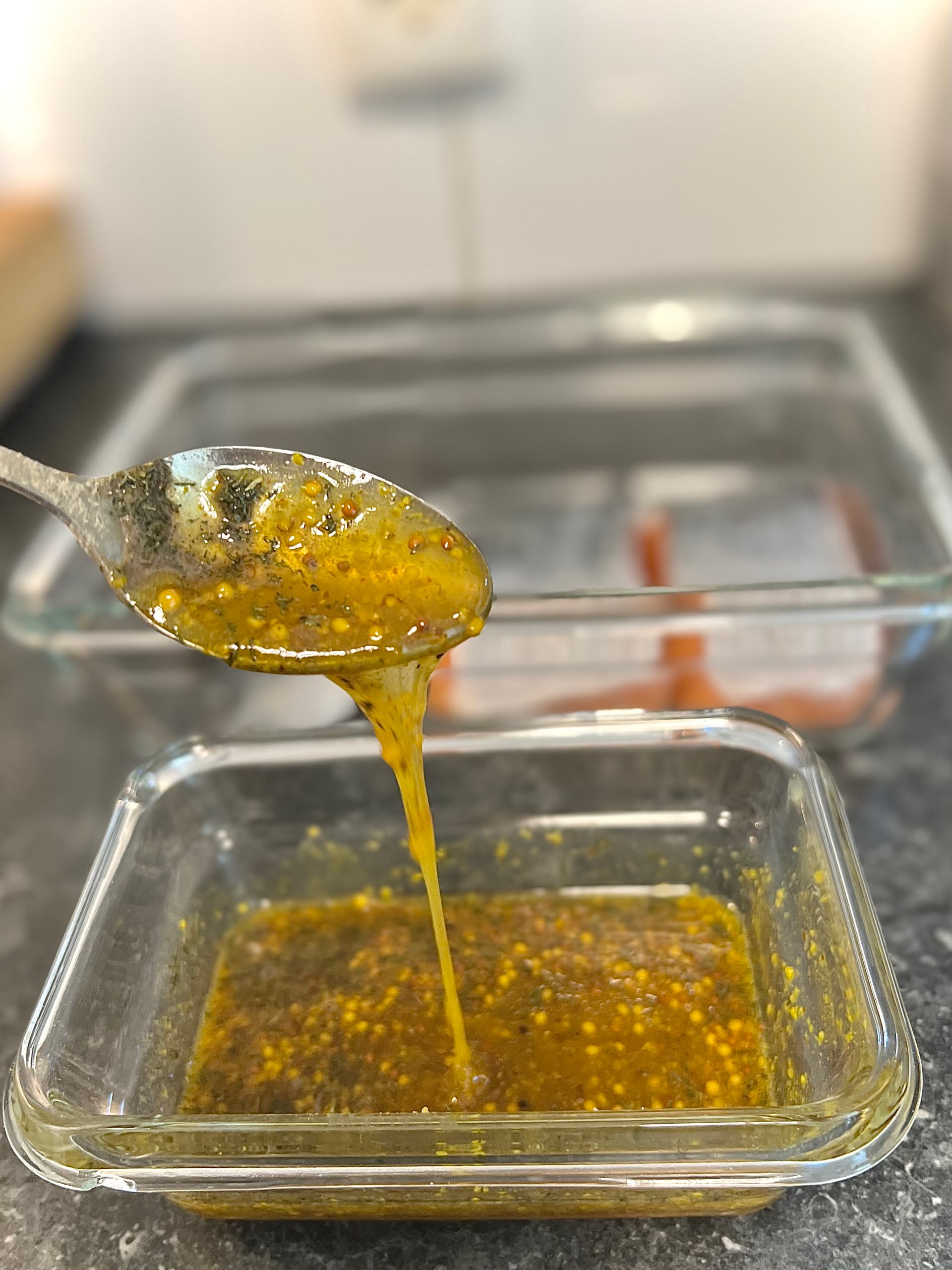 Faithlovesfood - Zalm in honing mosterd saus