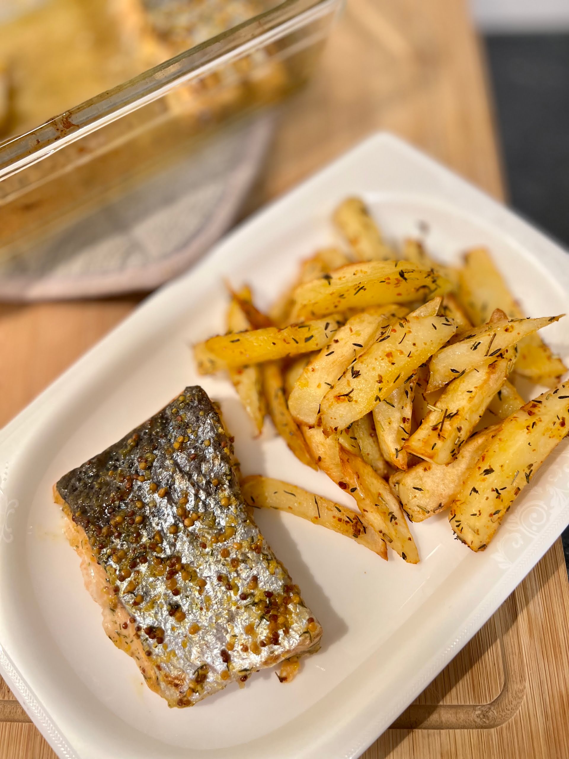 Faithlovesfood.nl - Zalm in honing-mosterd saus